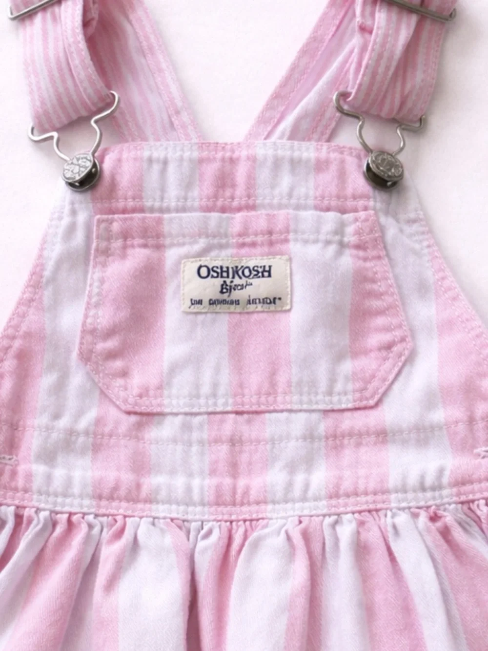 Vintage RARE OshKosh B'Gosh Baby Girl's Size 18 month Girls Denim Overall